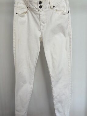 CAbi White High-Rise Skinny Jeans with stretch